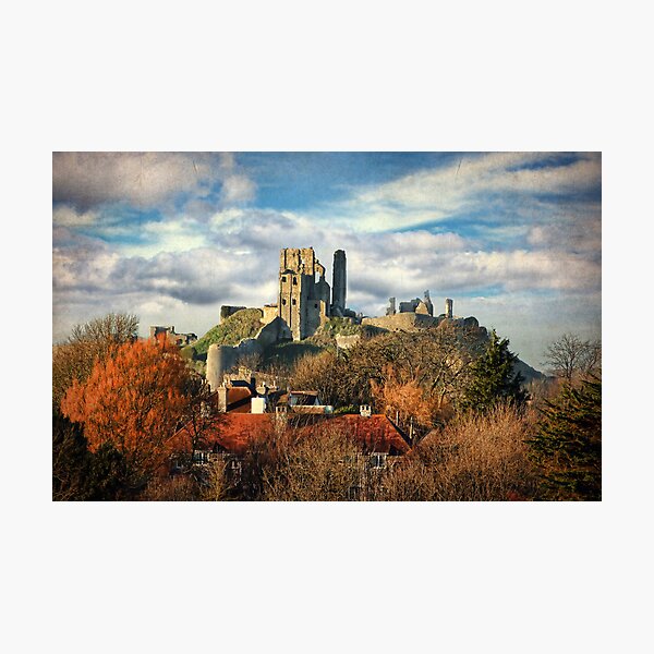 Autumn at Corfe Photographic Print