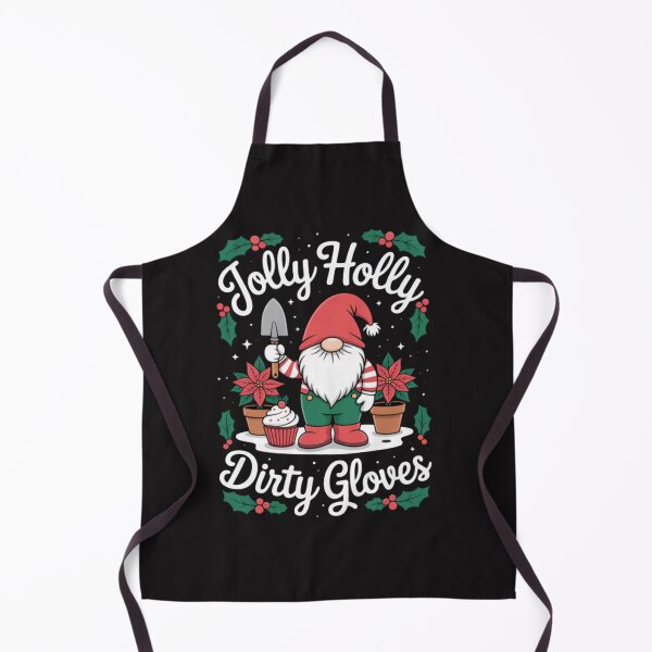Artikelvorschau, Jolly Holly und Dirty Gloves Garten-Weihnachtszwerg entworfen und verkauft von CraftyCuttable.