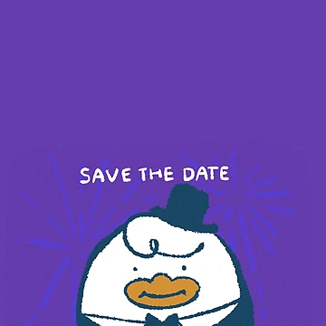Artwork thumbnail, Save the date by Childish by Design