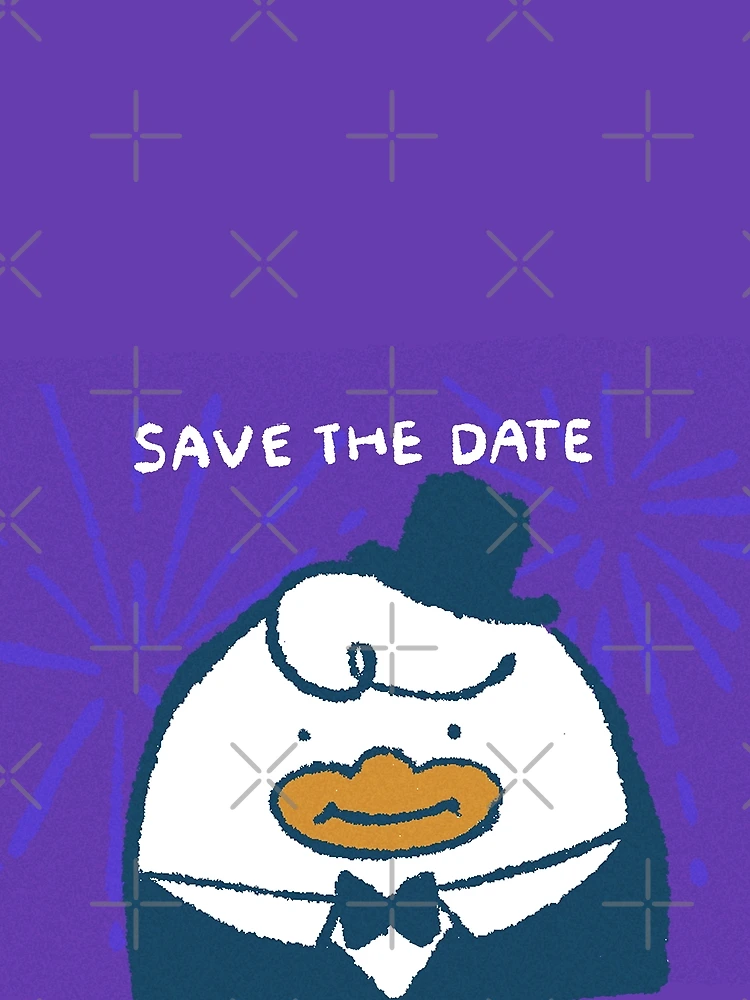 Thumbnail 3 of 3, Scarf, Save the date designed and sold by Childish by Design.