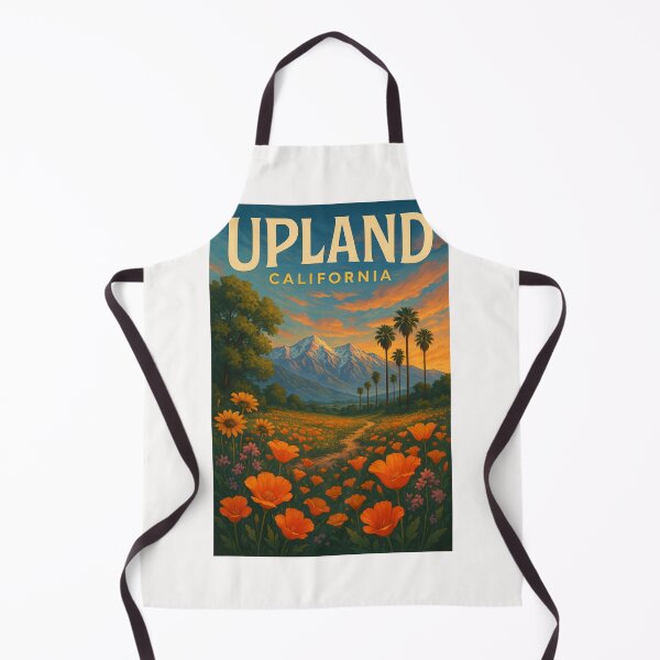 Item preview, Upland California with Palm Trees and Snow-Capped Mountains designed and sold by Places On Earth.