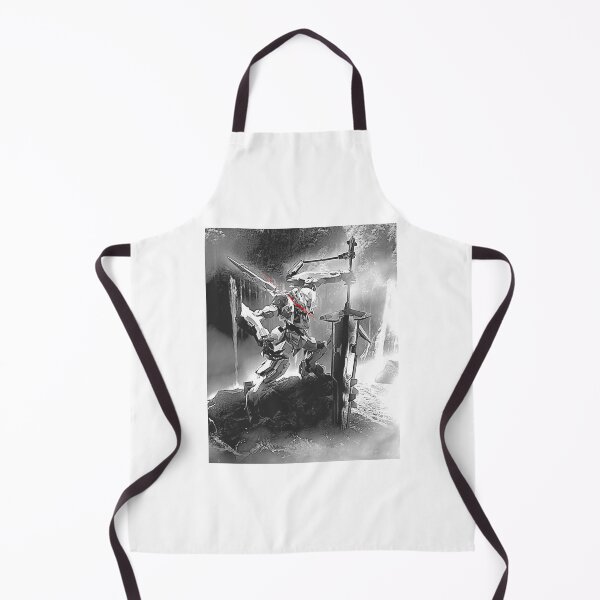 Item preview, Barbatos Gundam Digital Artwork Black White ink art  designed and sold by sabartgunpla.