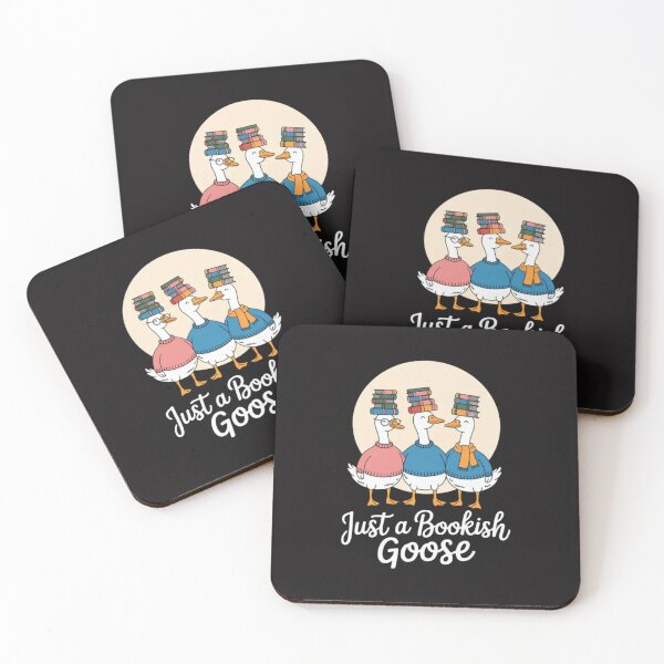 Item preview, Just a Bookish Goose Library Lovers Bookworms designed and sold by CraftyCuttable.