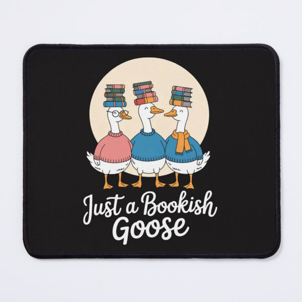 Item preview, Just a Bookish Goose Library Lovers Bookworms designed and sold by CraftyCuttable.