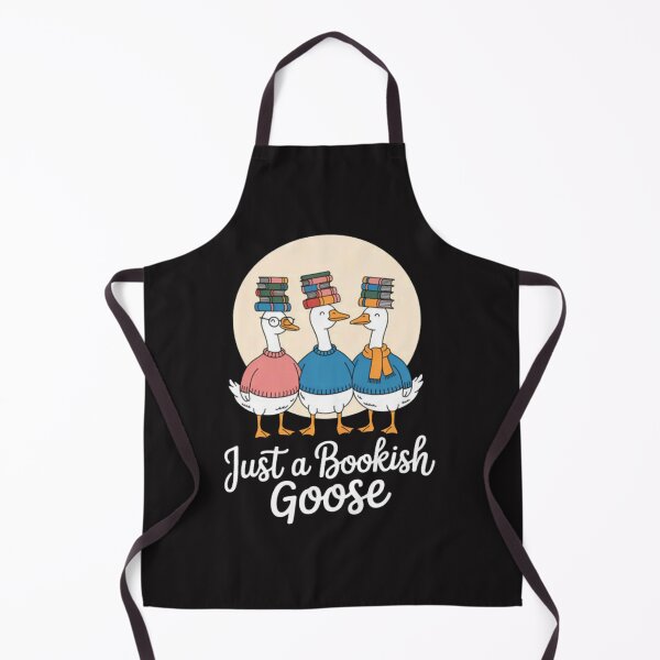 Item preview, Just a Bookish Goose Library Lovers Bookworms designed and sold by CraftyCuttable.