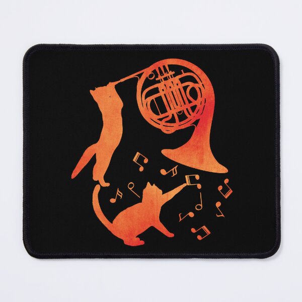 Item preview, Playing French Horn And Music Notes designed and sold by Primroaddesigns.