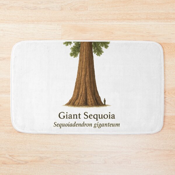 Artikelvorschau, Riesenmammutbaum Botanische Illustration 6 – Sequoiadendron giganteum entworfen und verkauft von BloomKind.