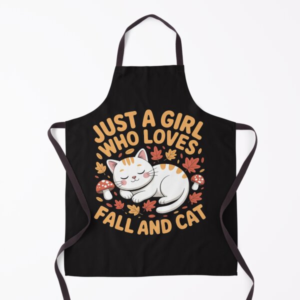 Item preview, Just a Girl Who Loves Fall and Cats Pet Lover designed and sold by CraftyCuttable.