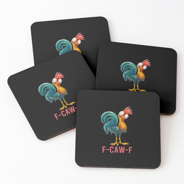 Item preview, F-CAW-F Funny Chicken Illustration — Humorous Upside Down Farm Animal designed and sold by Colorful-Garden.