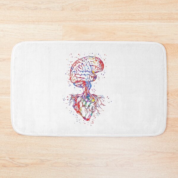 Item preview, Brain and heart, heart anatomy, medical art, heart anatomy designed and sold by Rosaliartbook.
