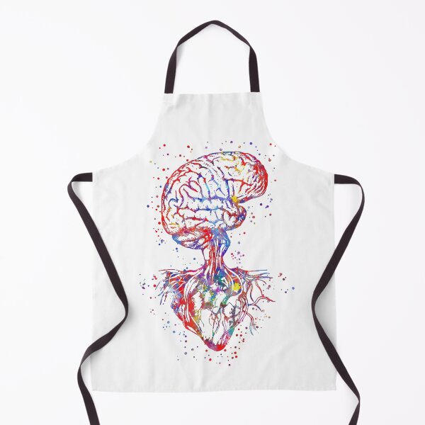 Item preview, Brain and heart, heart anatomy, medical art, heart anatomy designed and sold by Rosaliartbook.