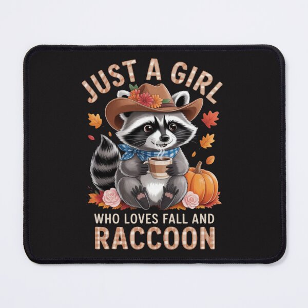 Item preview, Just a Girl Who Loves Fall And Raccoon Owner Autumn designed and sold by CraftyCuttable.