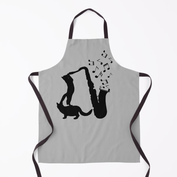 Item preview, Cats Playing Saxophone And Music Notes designed and sold by Primroaddesigns.