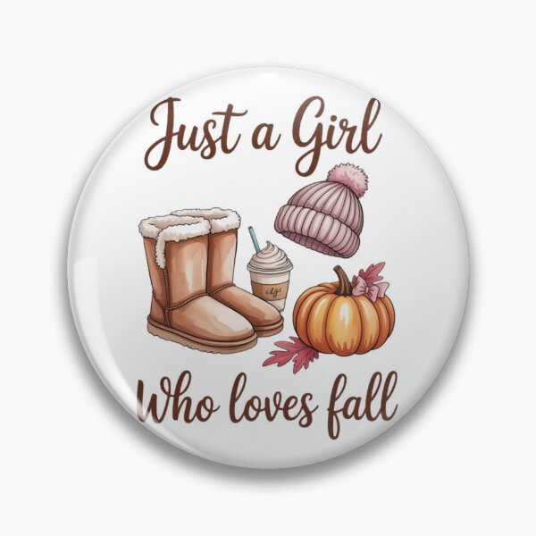 Item preview, Just A Girl Who Loves Fall Autumn Pumpkin Spice Thankgiving designed and sold by CraftyCuttable.