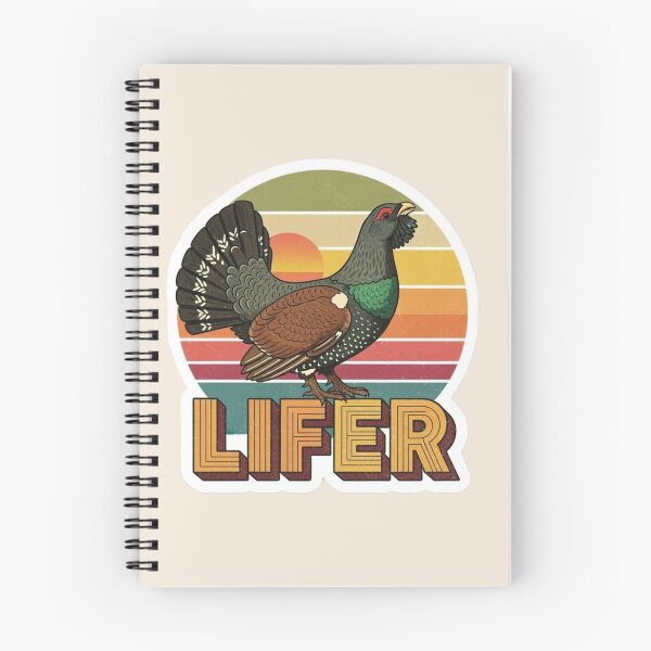 Item preview, Capercaillie LIFER – Retro Birdwatching Sticker designed and sold by The Digital Compass.