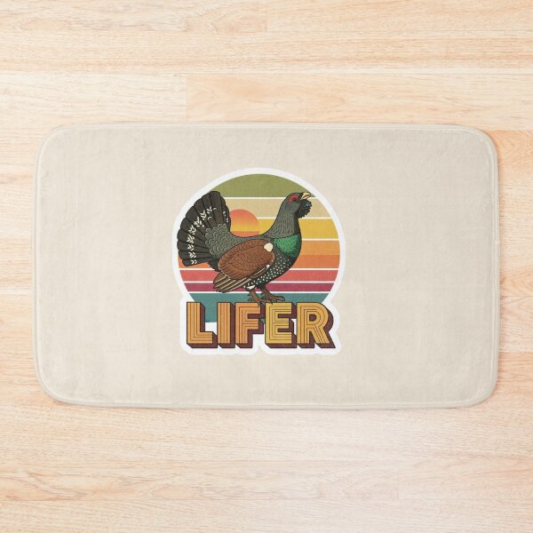 Item preview, Capercaillie LIFER – Retro Birdwatching Sticker designed and sold by The Digital Compass.
