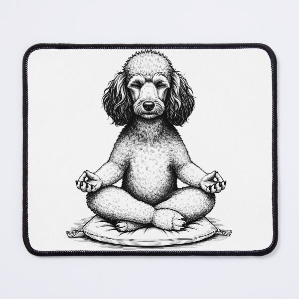 Item preview, Poodle Yoga Lotus Meditation Dog Mom Lover designed and sold by DoodleTortle.