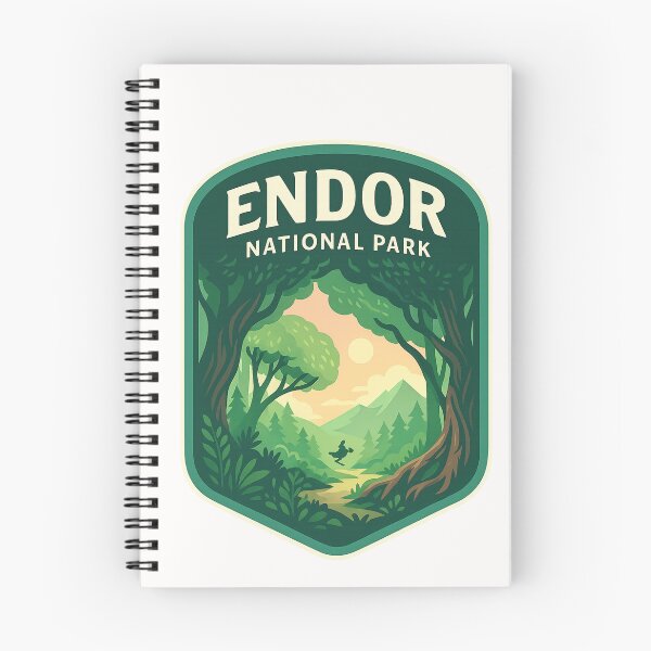 Item preview, Endor National Park Forest Sunset Trail designed and sold by Places On Earth.