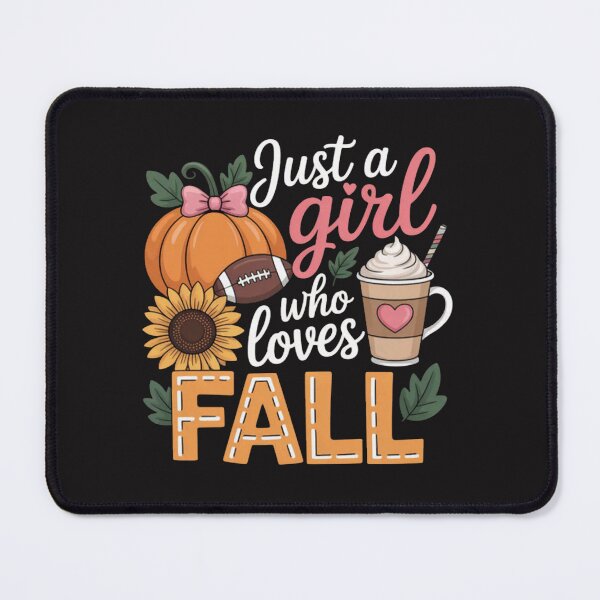 Item preview, Just A Girl Who Loves Fall Autumn designed and sold by CraftyCuttable.