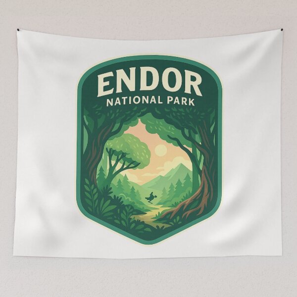 Item preview, Endor National Park Forest Sunset Trail designed and sold by Places On Earth.