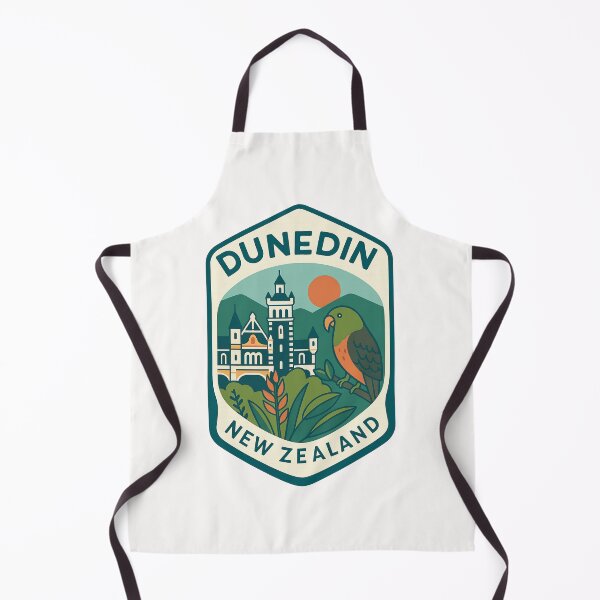 Item preview, Dunedin New Zealand Railway Castle and Kākā Parrot designed and sold by Places On Earth.