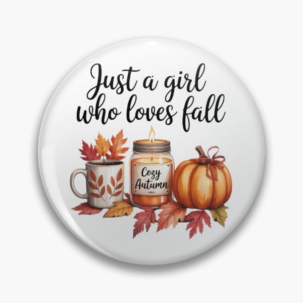 Item preview, Just A Girl Who Loves Fall Cozy Autumn Pumpkin Coffee designed and sold by CraftyCuttable.
