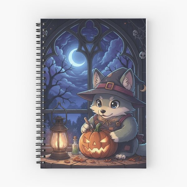 Item preview, Cute wolf and the Halloween designed and sold by RayzuCosmicShop.