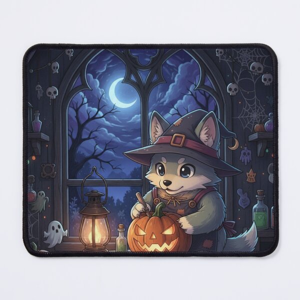 Item preview, Cute wolf and the Halloween designed and sold by RayzuCosmicShop.