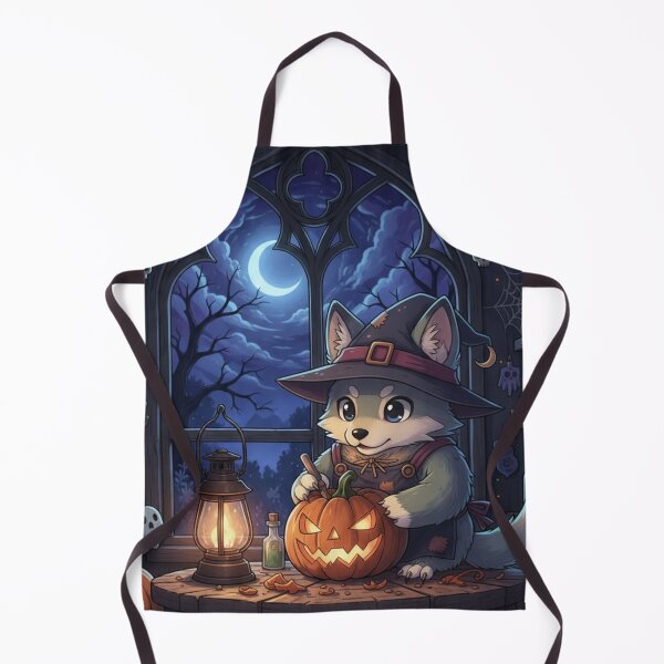Item preview, Cute wolf and the Halloween designed and sold by RayzuCosmicShop.