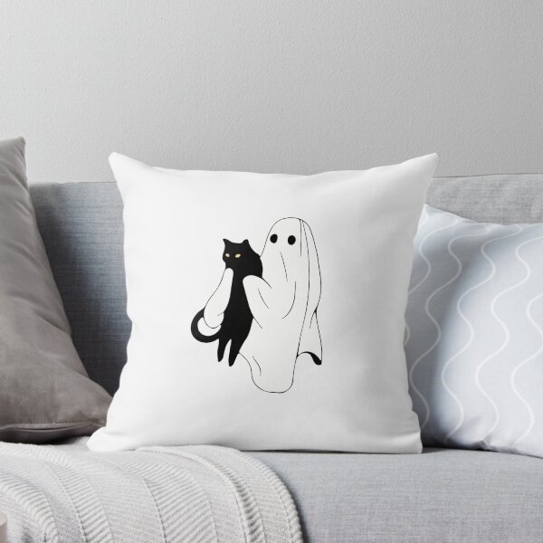 Item preview, Сute Ghost Cat Halloween designed and sold by JeffGrinble.