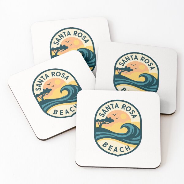 Item preview, Santa Rosa Beach Florida Sunset Surf Scene designed and sold by Places On Earth.