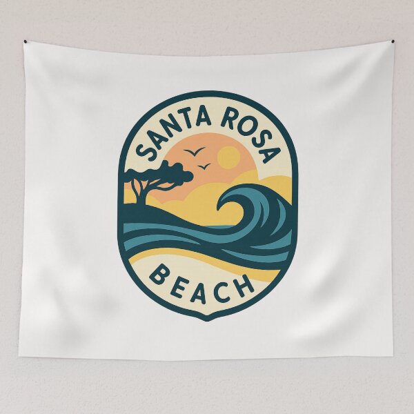 Item preview, Santa Rosa Beach Florida Sunset Surf Scene designed and sold by Places On Earth.