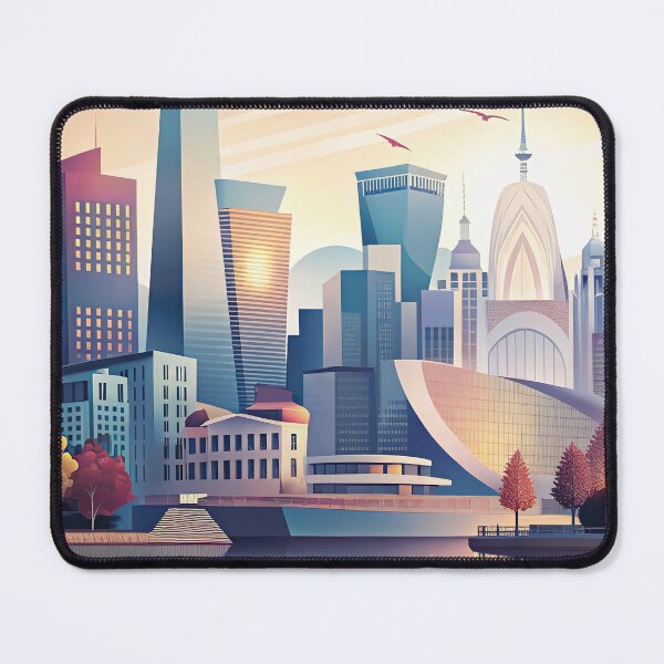 Item preview, Minimalist skyline of Bilbao designed and sold by paulrommer.