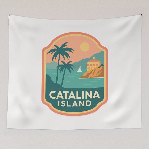 Item preview, Catalina Island California Sunset Coastline View designed and sold by Places On Earth.