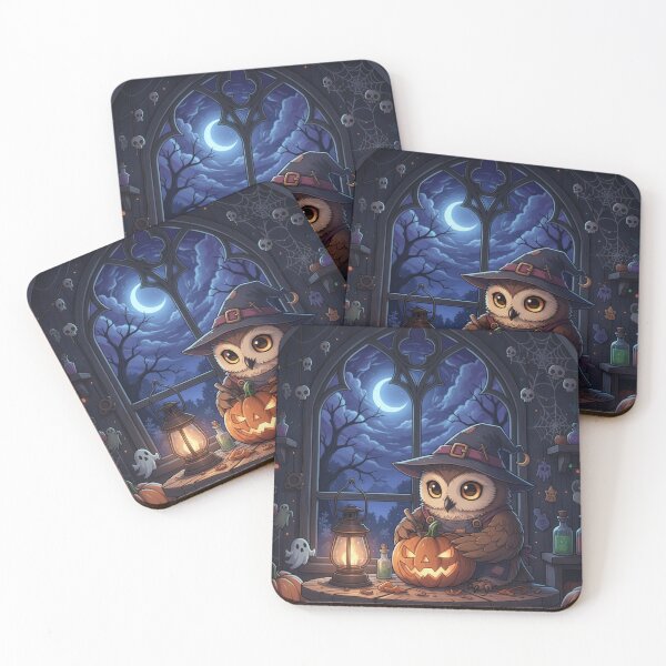 Item preview, Little owl and the pumpkin designed and sold by RayzuCosmicShop.
