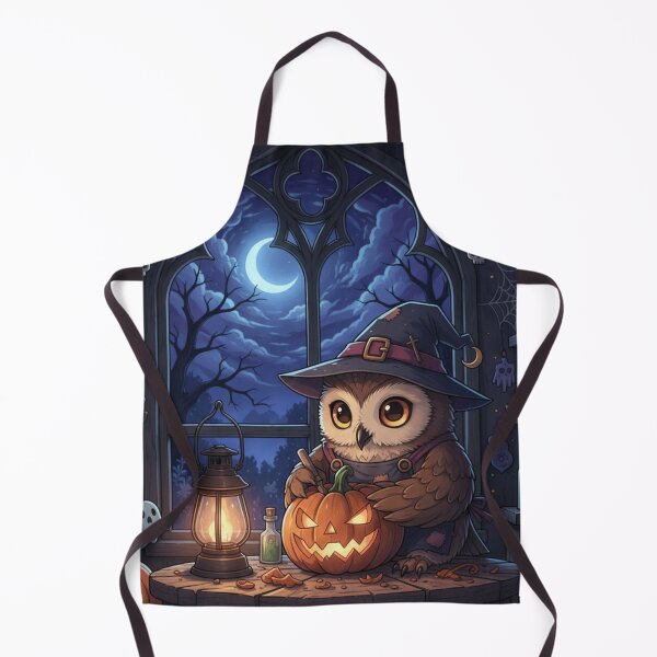 Item preview, Little owl and the pumpkin designed and sold by RayzuCosmicShop.