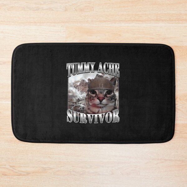 Item preview, Tummy Ache Survivor Cat Meme Funny Saying Cats Animals designed and sold by grumpzara.