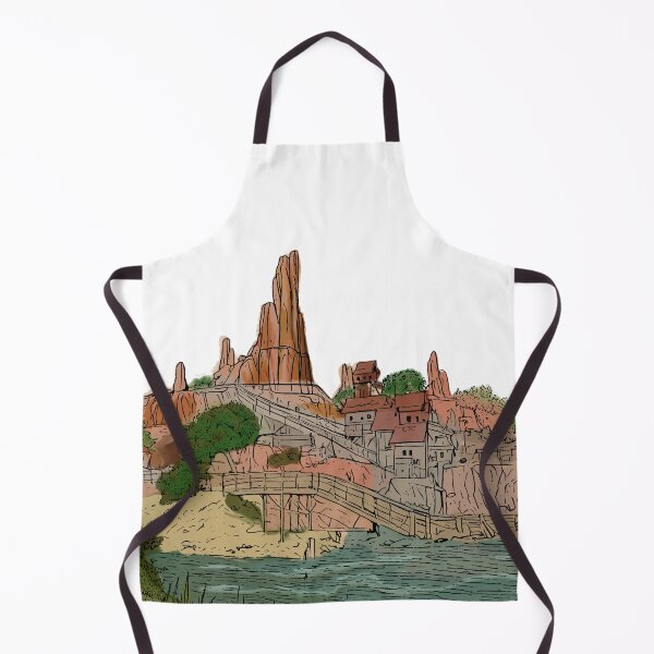 Item preview, illustration inspired by Big Thunder Mountain designed and sold by FoolishDreamers.