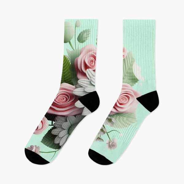 Item preview, Beautiful PINK AND GREEN Bouquet of Flowers Soft Peonies Delicate Blossoms designed and sold by WHITE FLAME PRINTS.