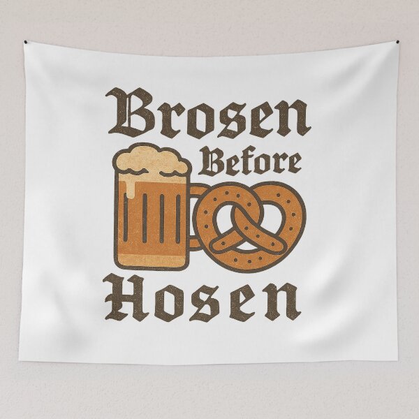Item preview, Brosen Before Hosen – Vintage Beer & Pretzel Distressed designed and sold by FTS-Studio.