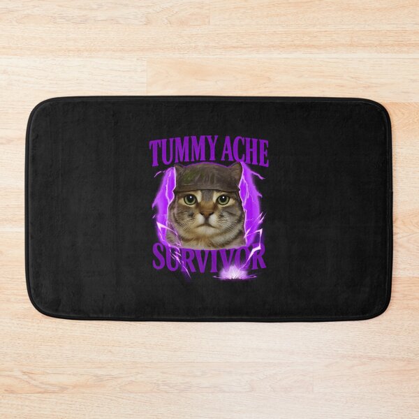 Item preview, Funny Cat Meme Funny Saying Cats Animals Tummy Ache Survivor designed and sold by grumpzara.