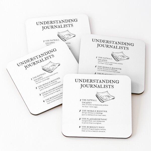 Item preview, Real Journalist Life – Relatable & Funny Press Humor designed and sold by PsyFlow35.