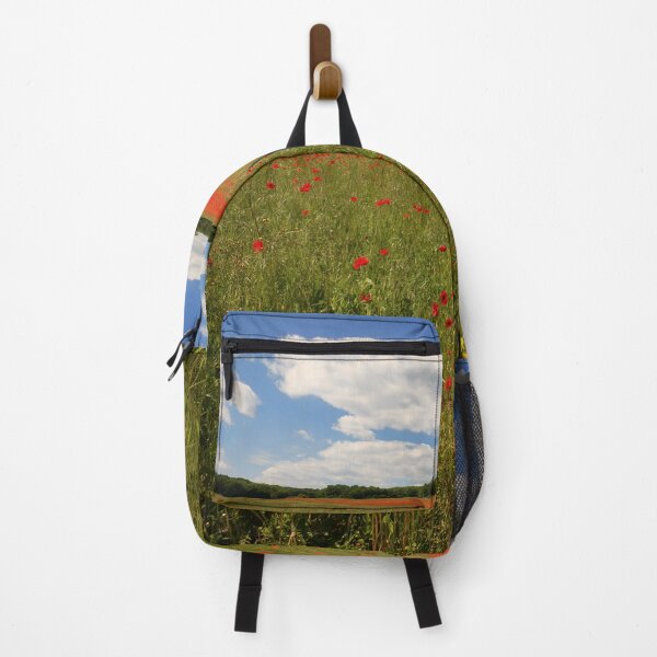Item preview, Masses of Bright Red Poppies in a Poppy Field under a blue sky in Kent England UK designed and sold by John Gilham - Landscape Photography.