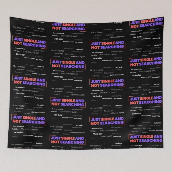 Item preview, Just Single and Not Searching – Bold and Witty Statement Design designed and sold by Sepinik.