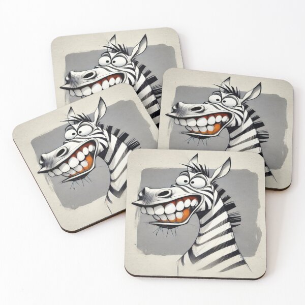 Item preview, Happy Zebra  Cartoon Character  Artwork  designed and sold by NivyasArtistry.