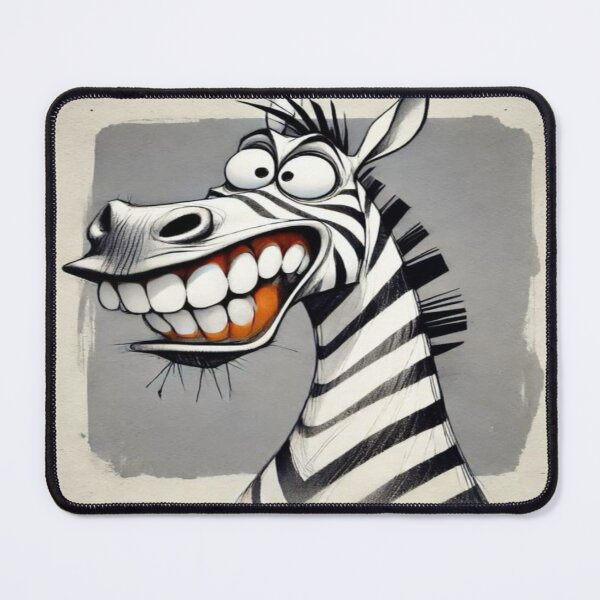 Item preview, Happy Zebra  Cartoon Character  Artwork  designed and sold by NivyasArtistry.