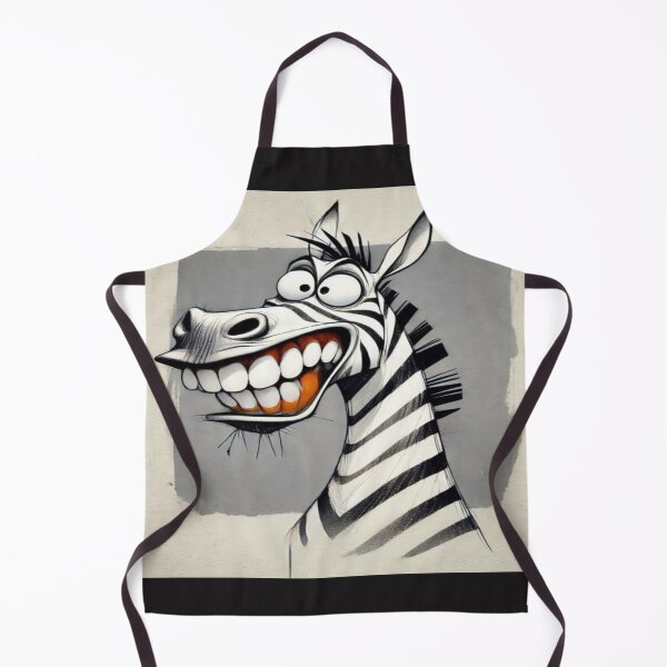 Item preview, Happy Zebra Cartoon Character Artwork designed and sold by NivyasArtistry.