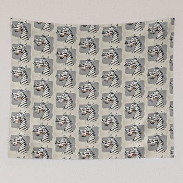 Item preview, Happy Zebra  Cartoon Character  Artwork  designed and sold by NivyasArtistry.