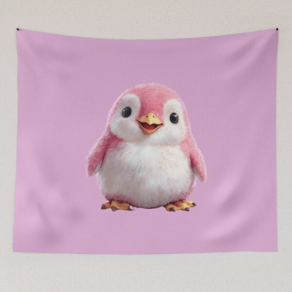 Item preview, Pink Penguin Smiling | Cute Kawaii Animal Character Illustration designed and sold by casualnature.