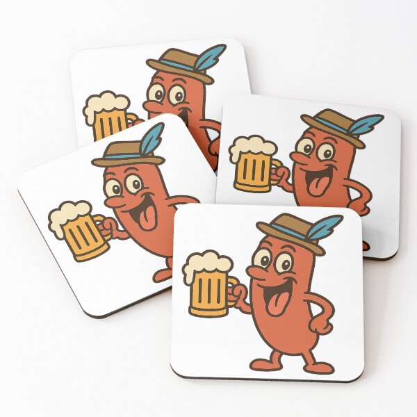 Item preview, Schnitzel Faced – Bavarian Hat Sausage Cartoon designed and sold by FTS-Studio.